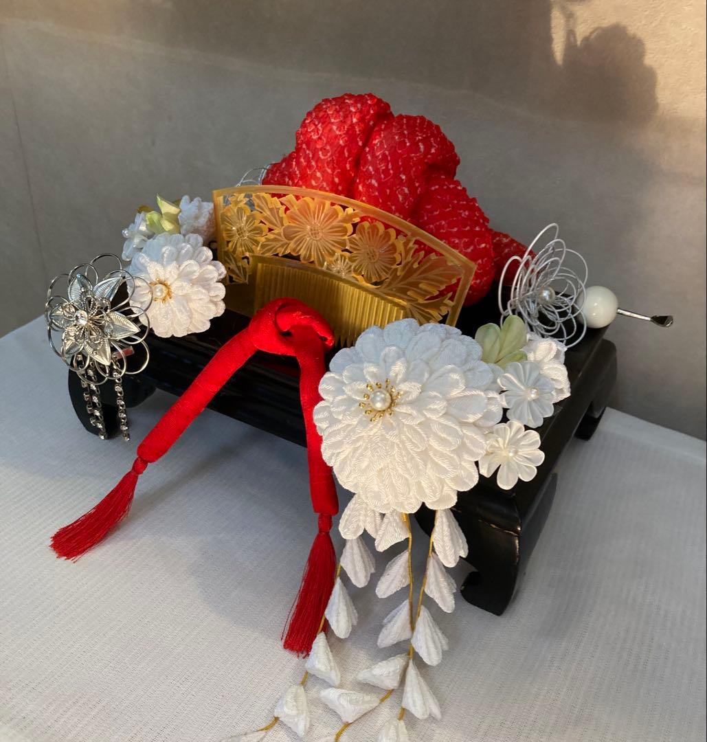 専用　成人式　七五三　花嫁簪　櫛平打ち簪　花簪　ビラ簪　玉簪　Uピン簪　水引簪