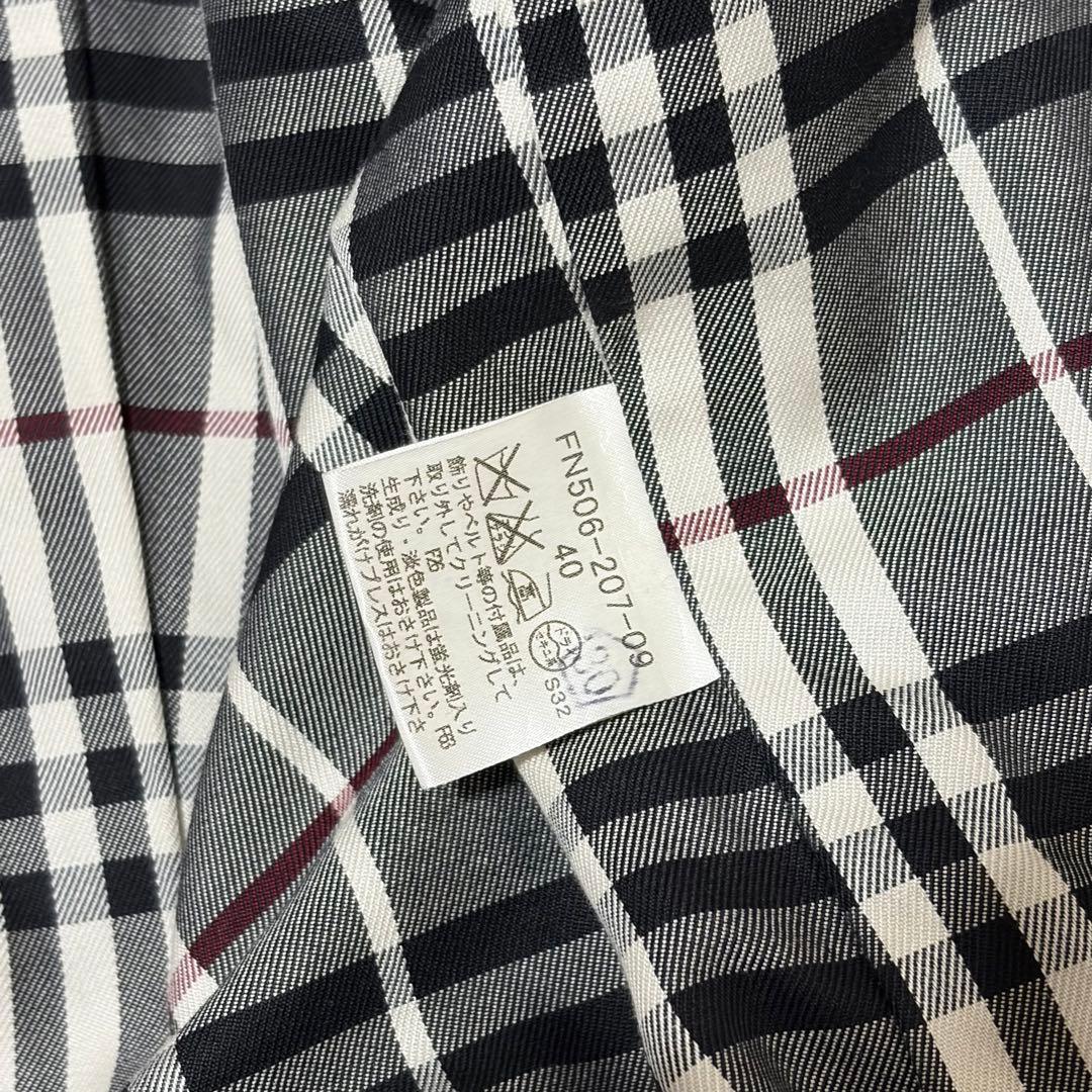 美品　バーバリーブールレーベル　トレンチコート　ライナー　ブラック