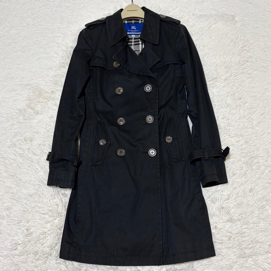 美品　バーバリーブールレーベル　トレンチコート　ライナー　ブラック