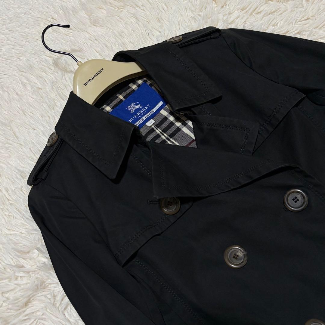美品　バーバリーブールレーベル　トレンチコート　ライナー　ブラック