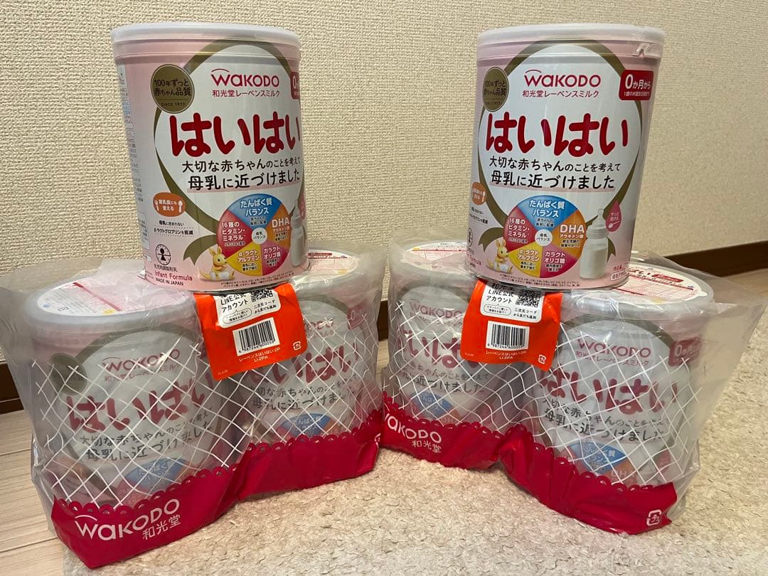 WAKODO はいはい 粉ミルク 810g缶×6