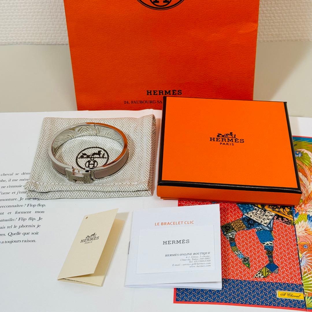 HERMES 新品未使用 クリックH PM マロンシルバー