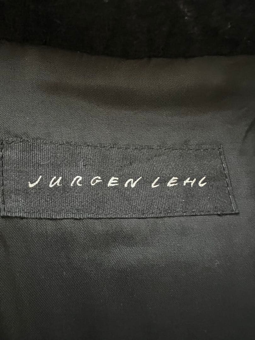 ヨーガンレール　黒　ウールコート　ハーフ　JURGEN LEHL