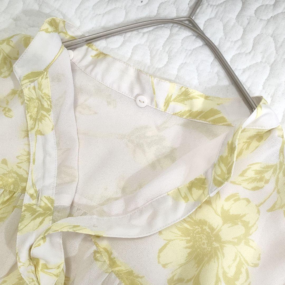 極美品✨ダイアグラム　2025年　フラワープリントプリーツワンピース　ベルト付き