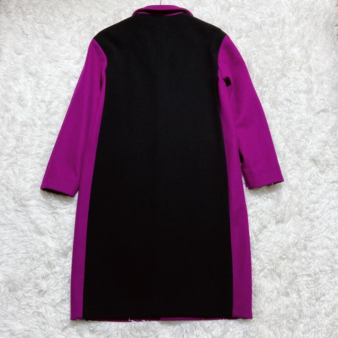 Kazu_Tae_7_11 ⭐️エトロ　チェスターコート　バイカラー　ウール