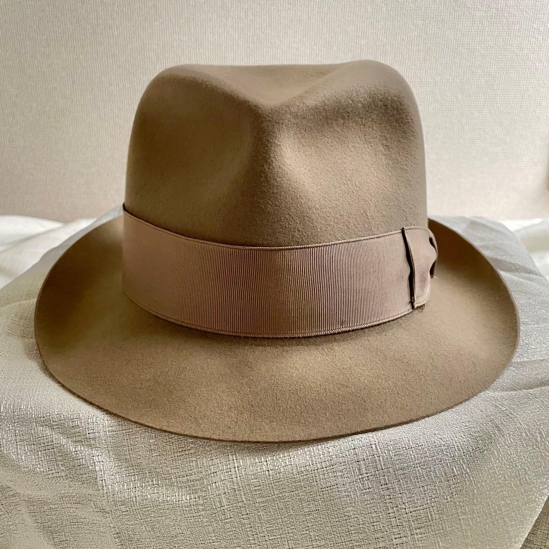 ボルサリーノ　銀座トラヤ帽子店 イタリア製　57