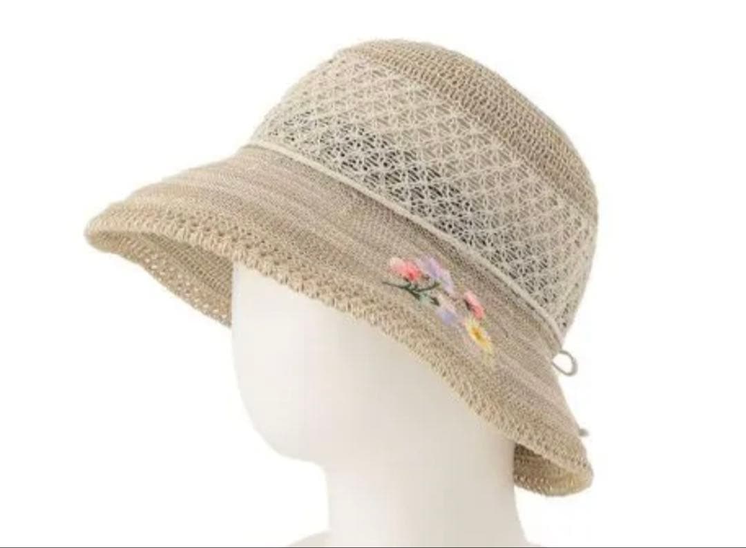 フェイラー FEILER 帽子 花刺繍 新品・タグ付き
