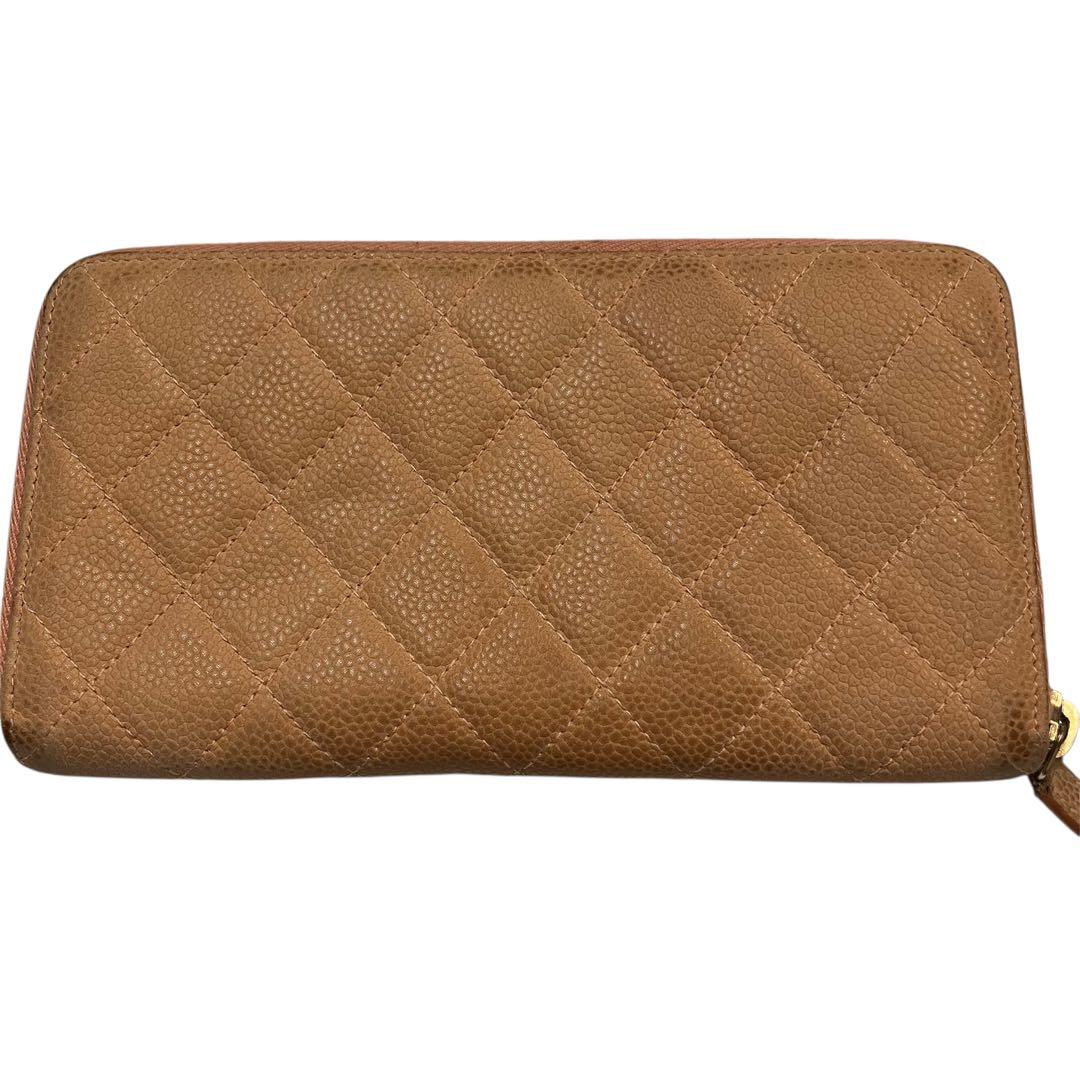 ♡*り様 CHANEL マトラッセ ココマーク キャビアスキン ラウンドファスナ