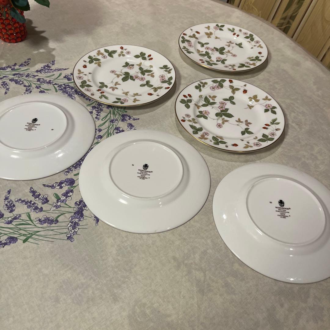 WEDG WOODワイルドストロベリー プレート6枚セット