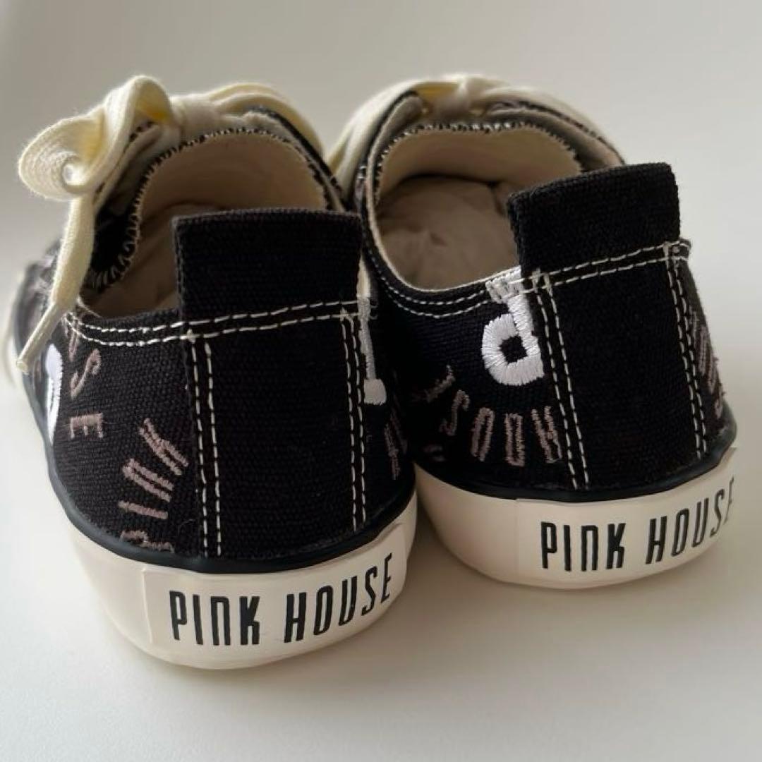 PINK HOUSE ロゴ刺繍入りスニーカー