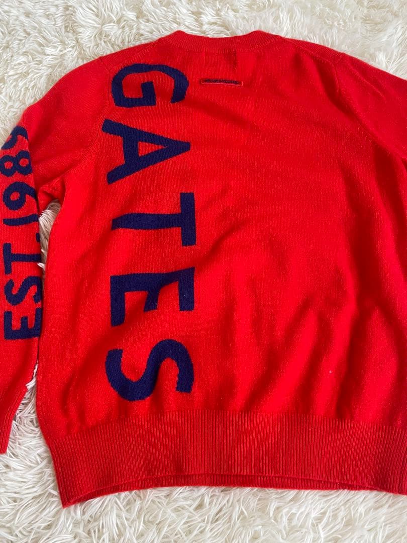 ク*コ様 PEARLY GATES カシミヤ100% レッドクルーネックニット