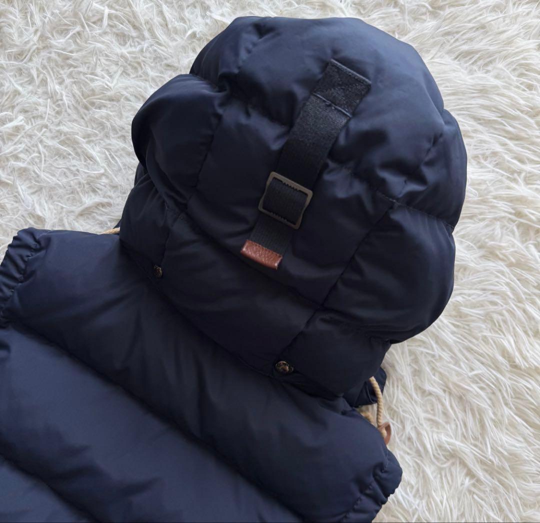 ポロラルフローレン　ダウンベスト　ポニー刺繍　2way フード　ネイビー　M