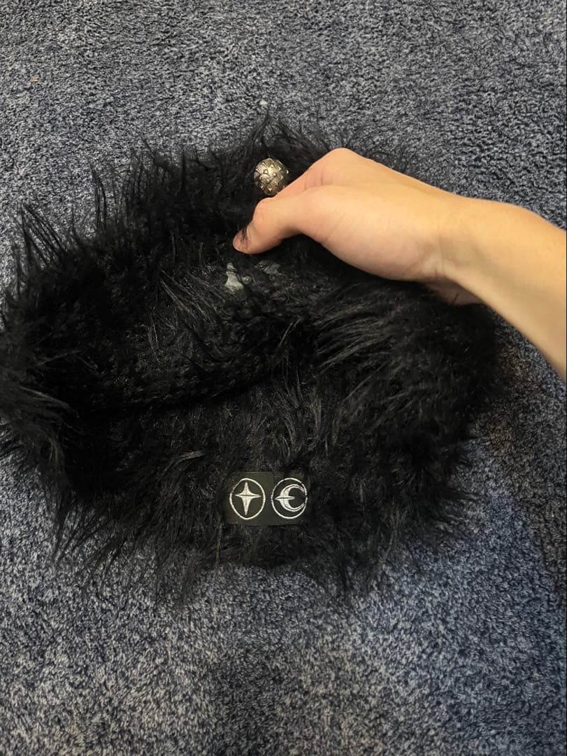 【Thug Club】　サグクラブビーニー　スタッズ　ファー