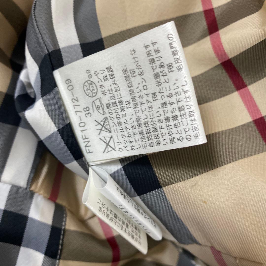 バーバリー レディースコート ブルーレーベル・38(Mサイズ)・着10回未満