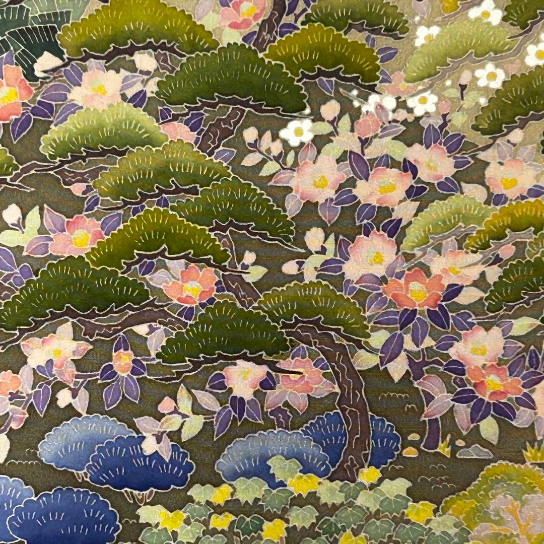 【625】加賀友禅作家「北田弓子」落款入り 黒留袖