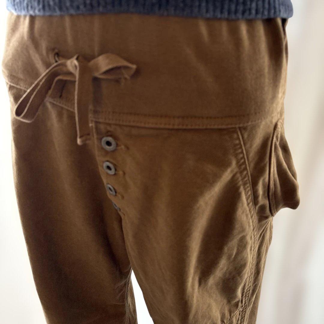 KAPITALヌーベルパンツ ブラウン ワークパンツ ボタン付き　 size０