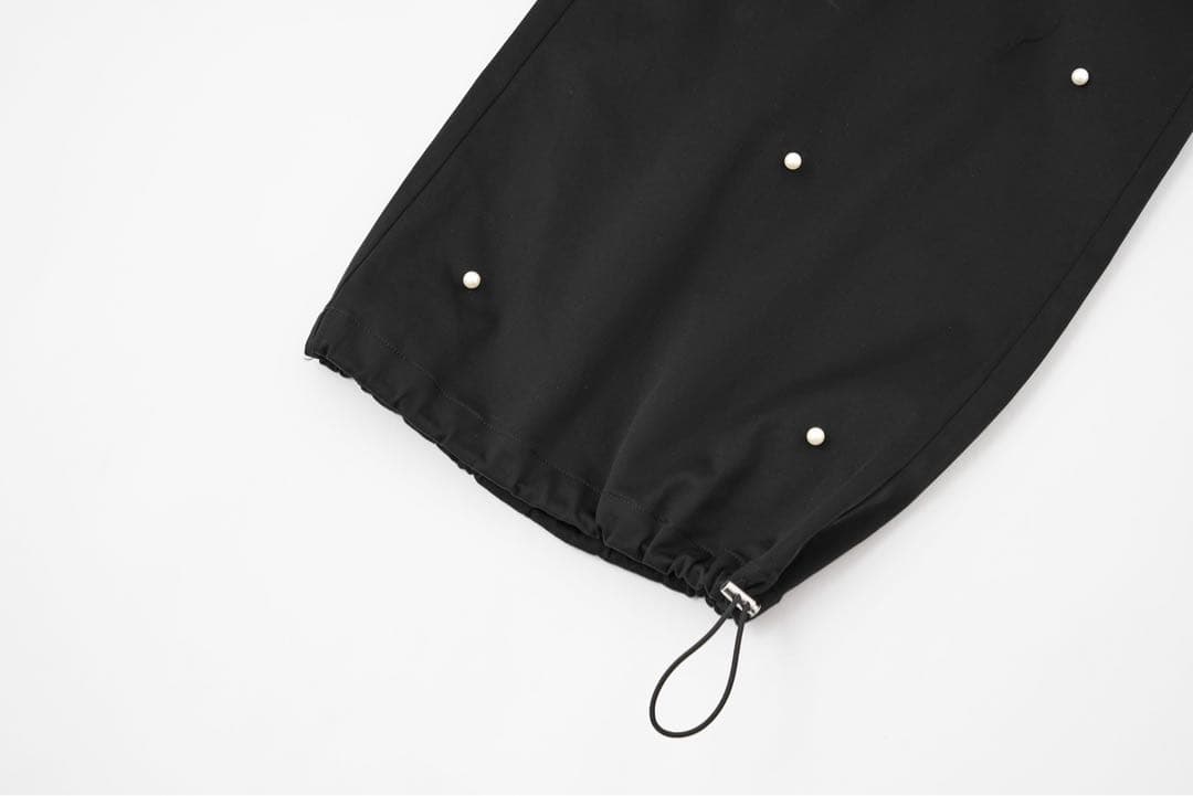 ANDWANG Pearl dot nylon pants パール パンツ