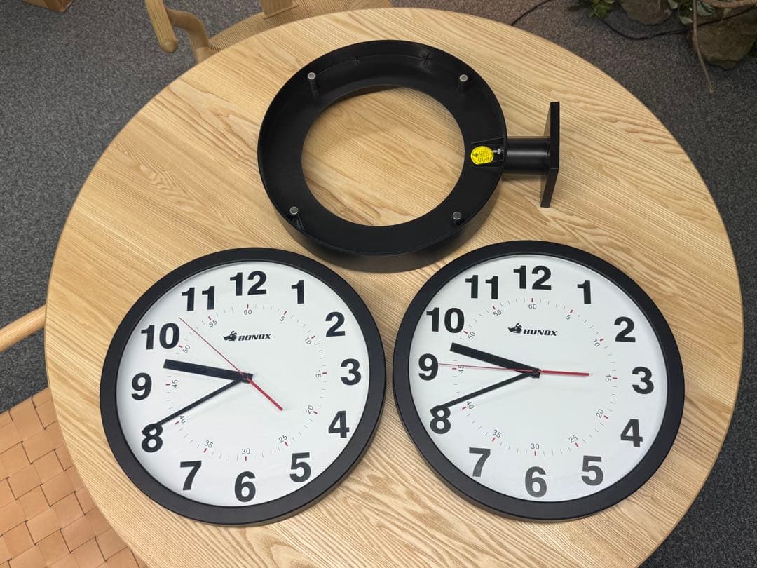 ク*★様 Daltonダブルフェイスウォールクロック/壁掛け時計 黒