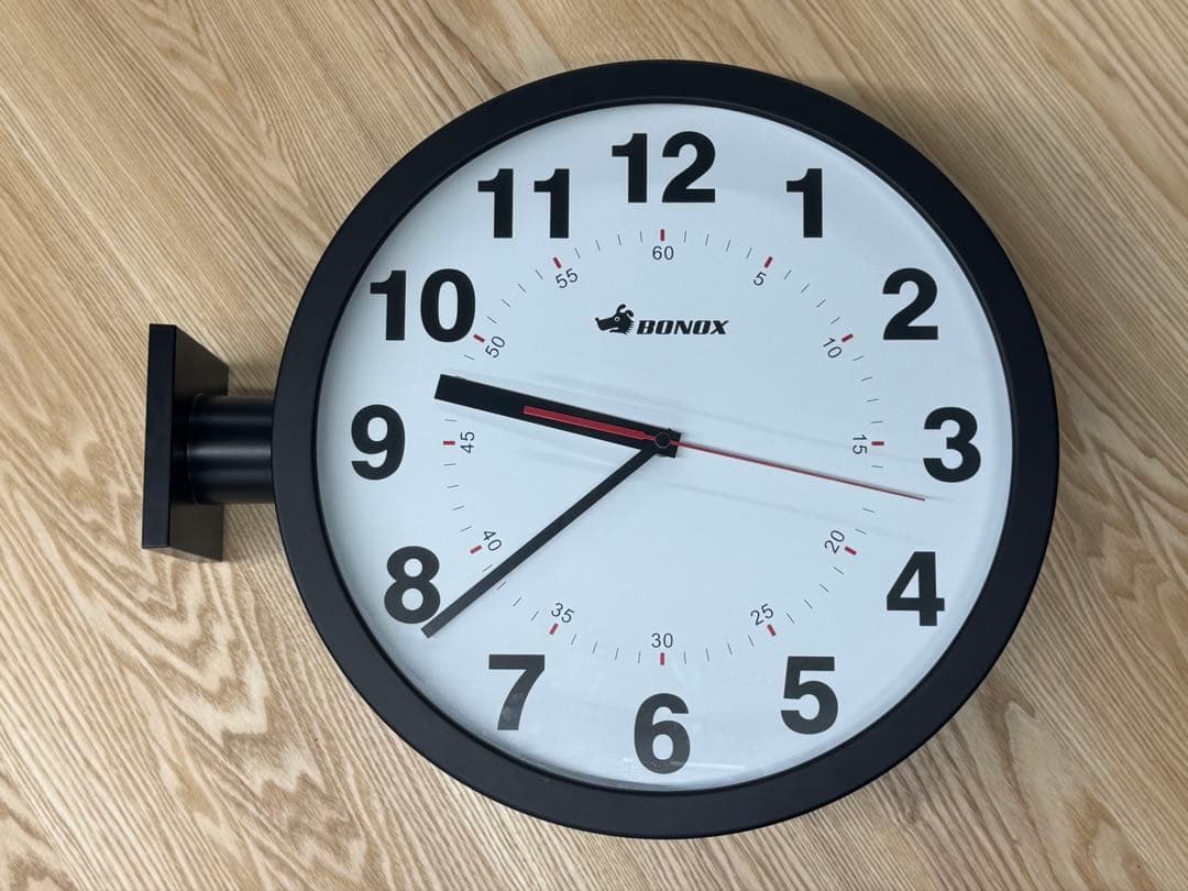 ク*★様 Daltonダブルフェイスウォールクロック/壁掛け時計 黒