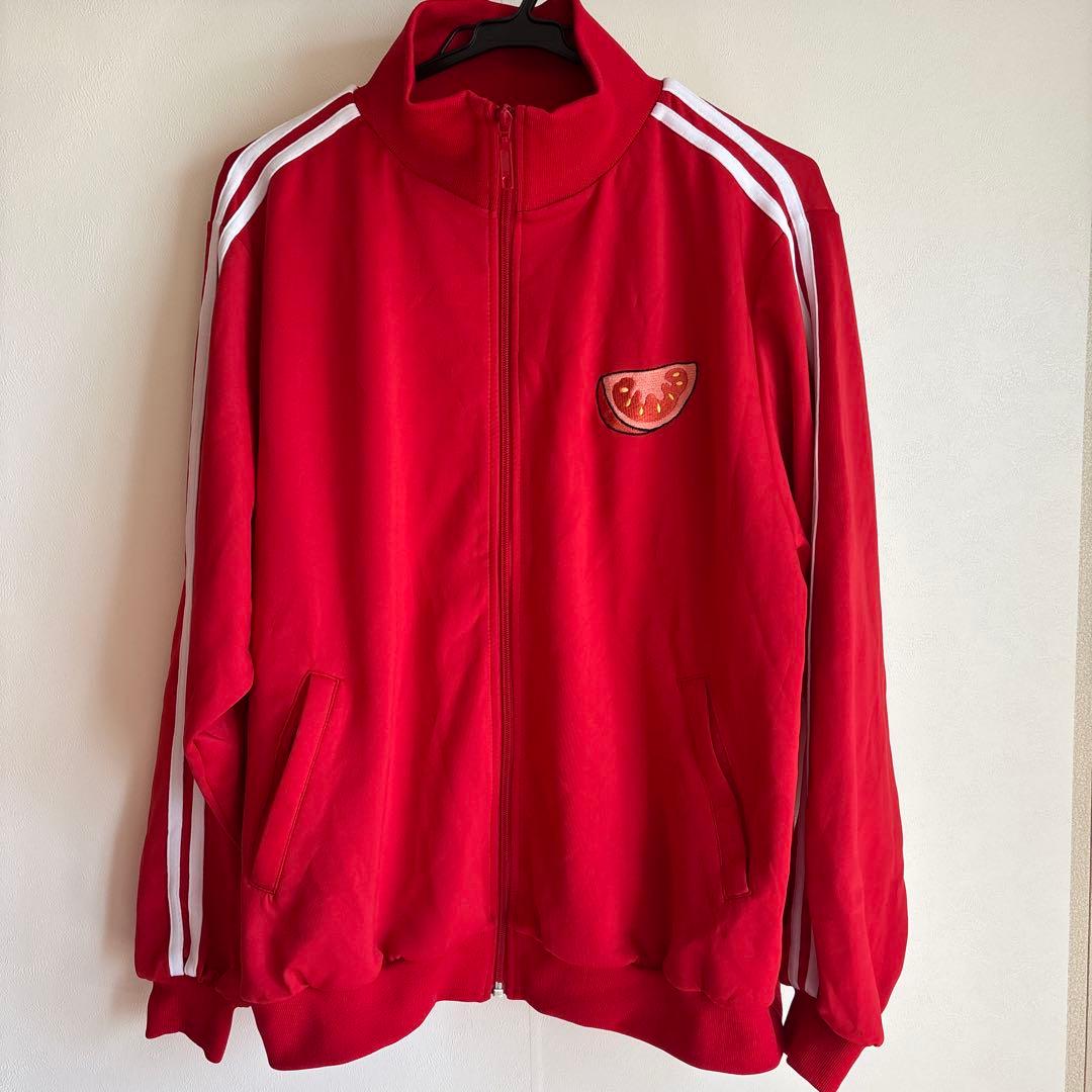 プニュズ　ジャージ上下サイズ2　赤色　緑色