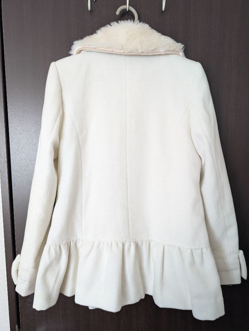 LIZLISA ファー襟 ダブルコート サイズ０　※難あり