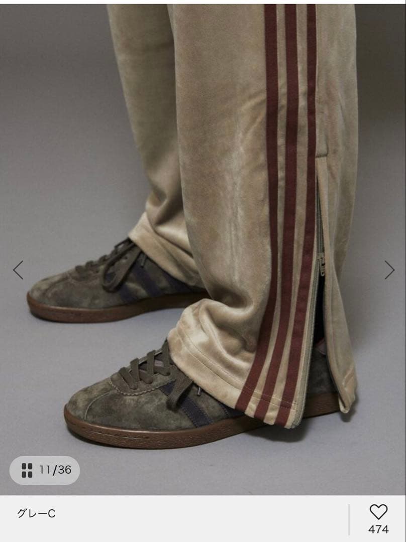 ジャーナルスタンダード アディダス オリジナルストラック パンツ ベロア