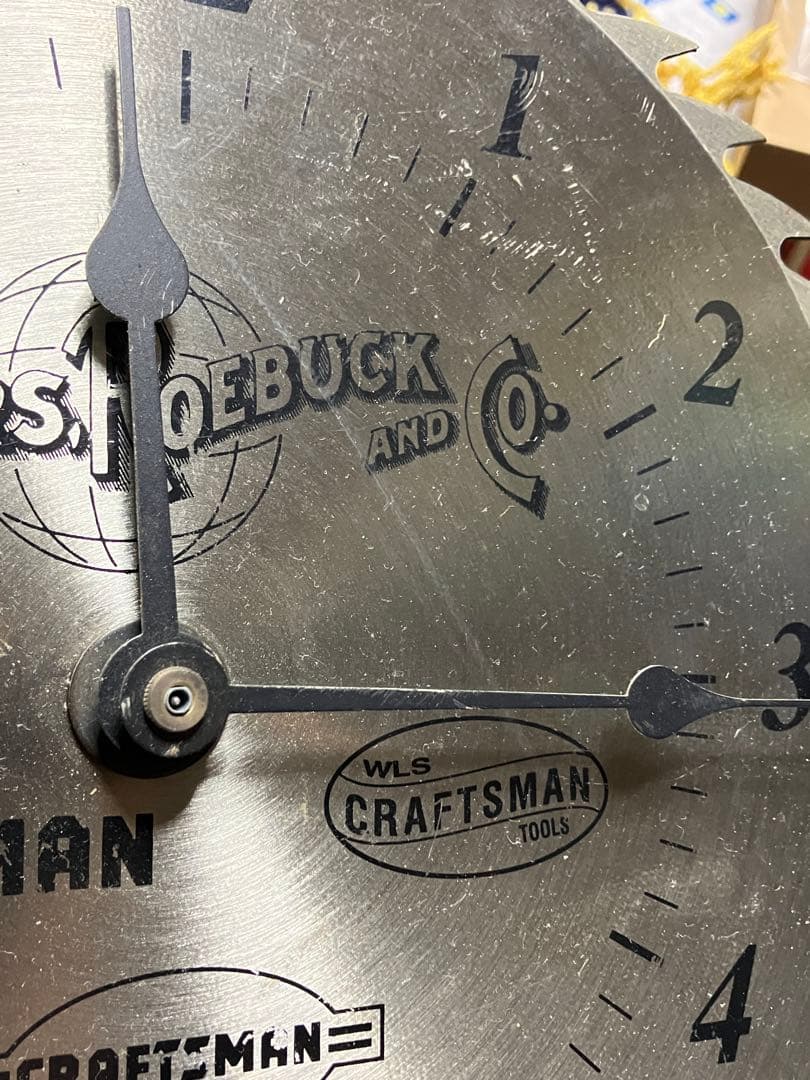 sears saw blade clock シアーズ　クロック　掛時計