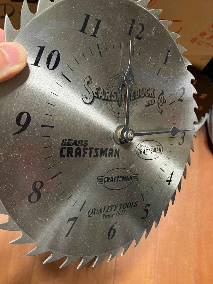sears saw blade clock シアーズ　クロック　掛時計