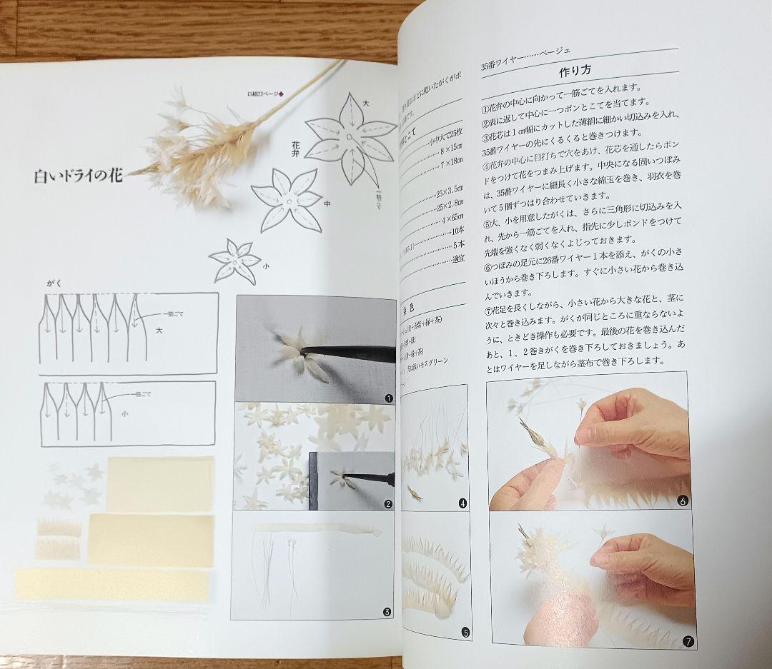 【ヴィンテージ本】枯れていく花 (布花) 山上るい