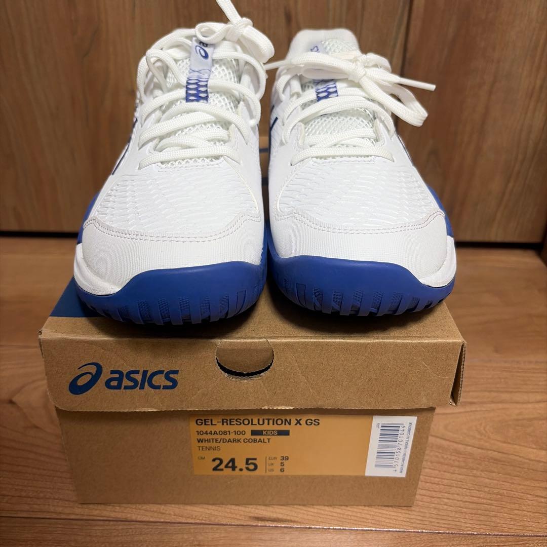 新品 [Asics] テニスGEL-RESOLUTION X GS 24.5cm