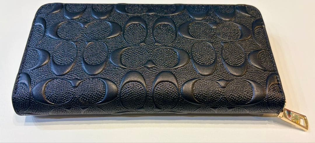 COACH コーチ　ブラック 長財布　f53834