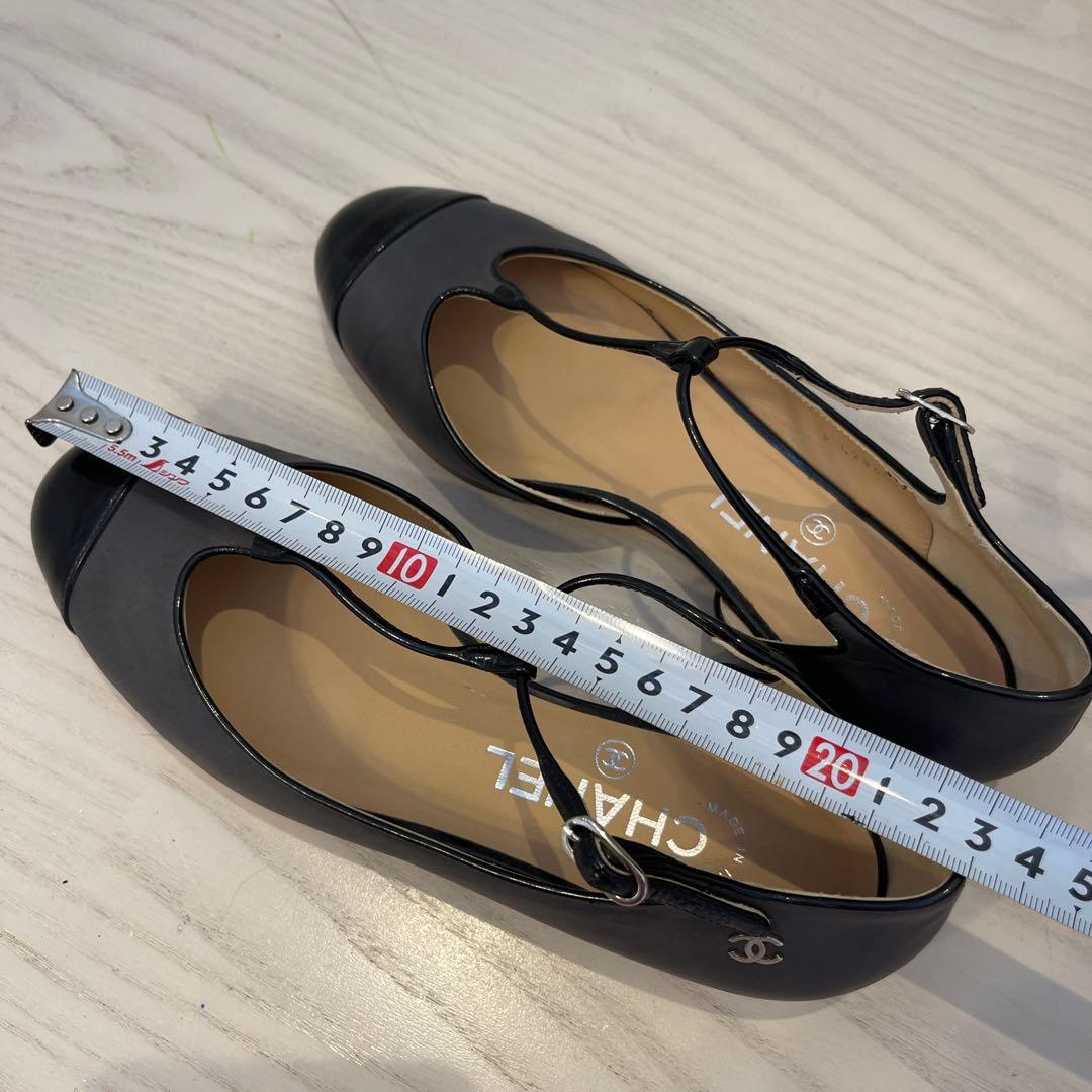 シャネル CHANEL G28651 フラットシューズ　35 1/2C