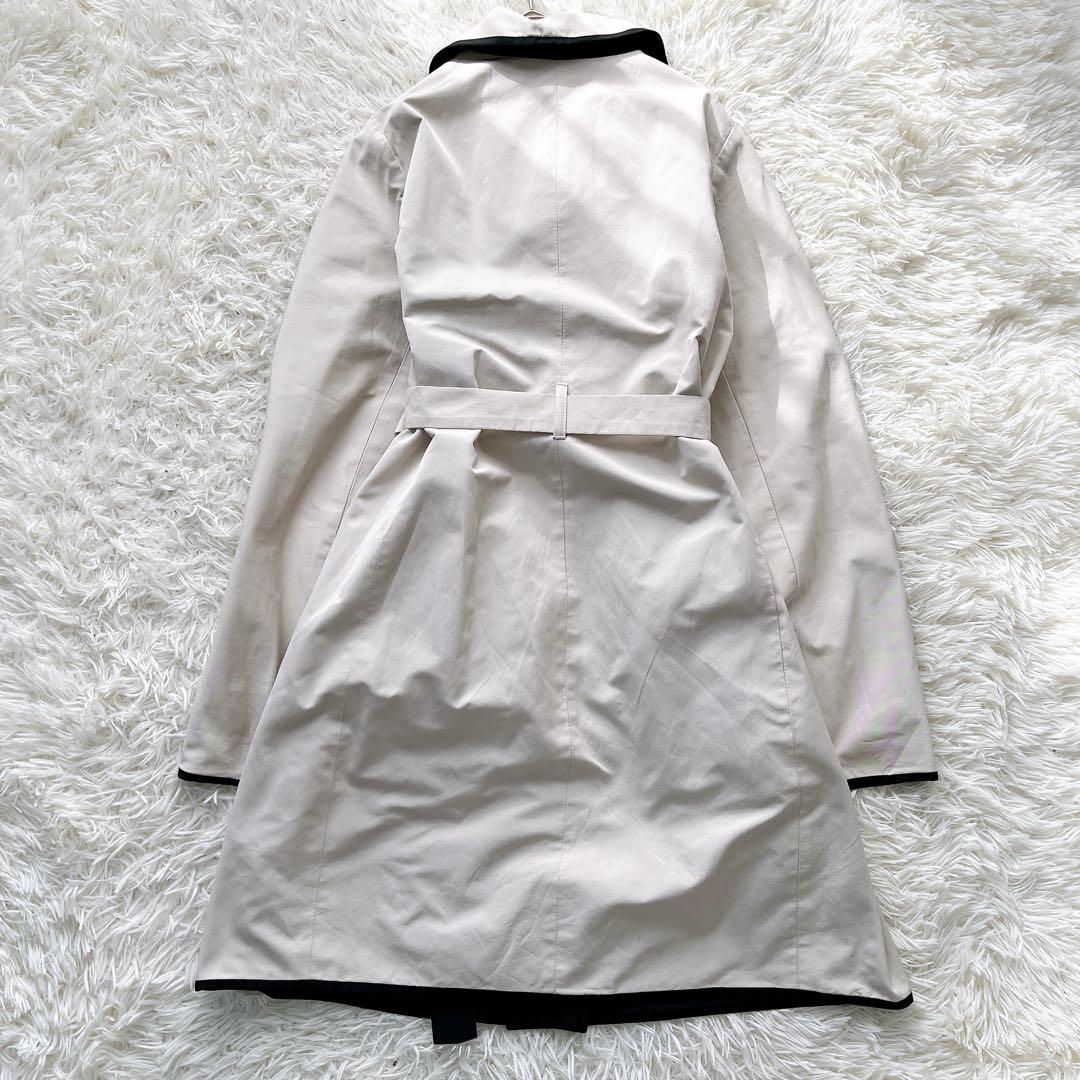 【美品】マックスマーラ ロングコート リバーシブル ベルト付き ビジュー XL