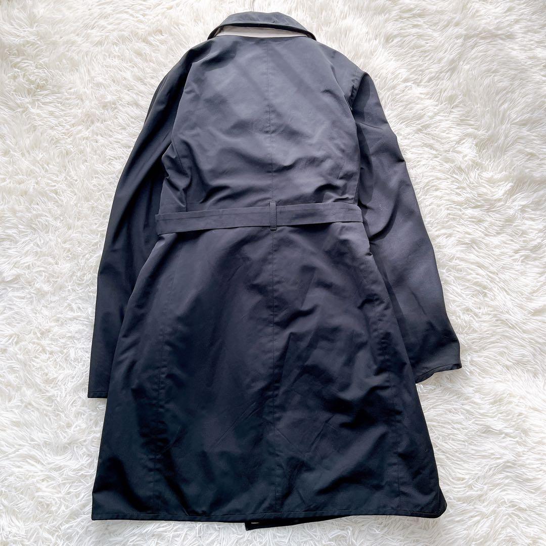 【美品】マックスマーラ ロングコート リバーシブル ベルト付き ビジュー XL