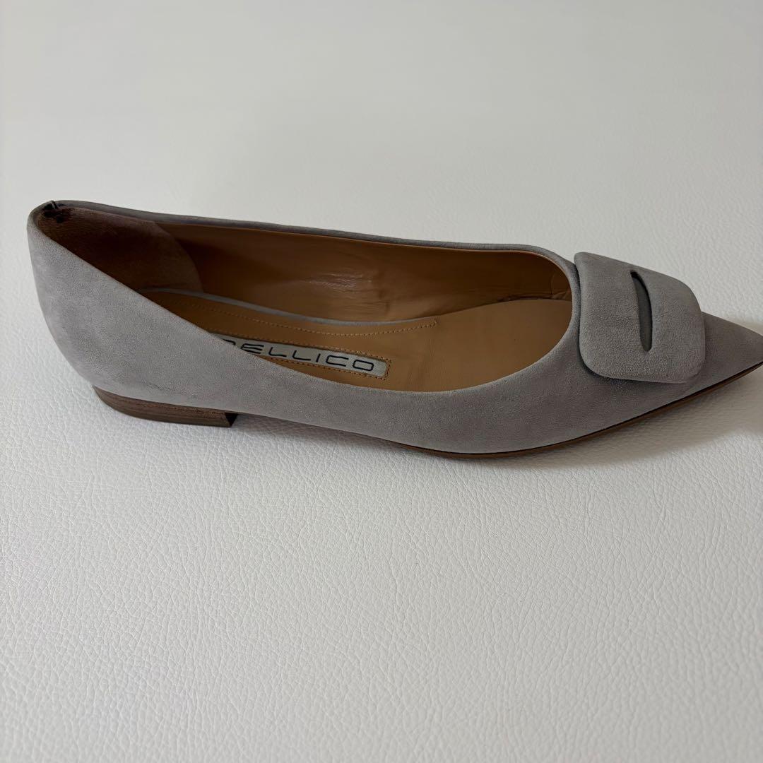 美品　ペリーコ　アネッリ　フィビア　スエード　フラット　パンプス