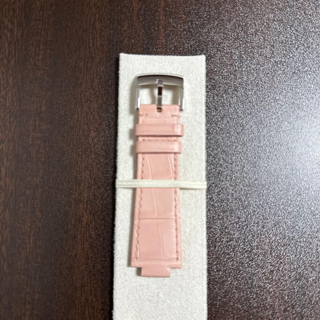 ルイ ヴィトン タンブール用 純正替えベルト アリゲーター ワンタッチ式 ピンク