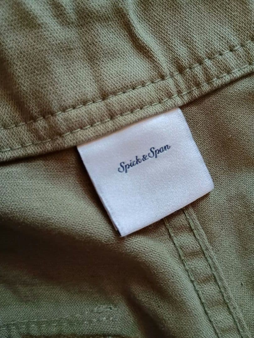 spick&span スピック＆スパン ルーズベイカーパンツ カーキ 38