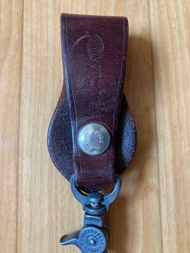 FUNNY ライダースウォレット&チェーン&ベルト　モーガンスターコンチョ　赤茶