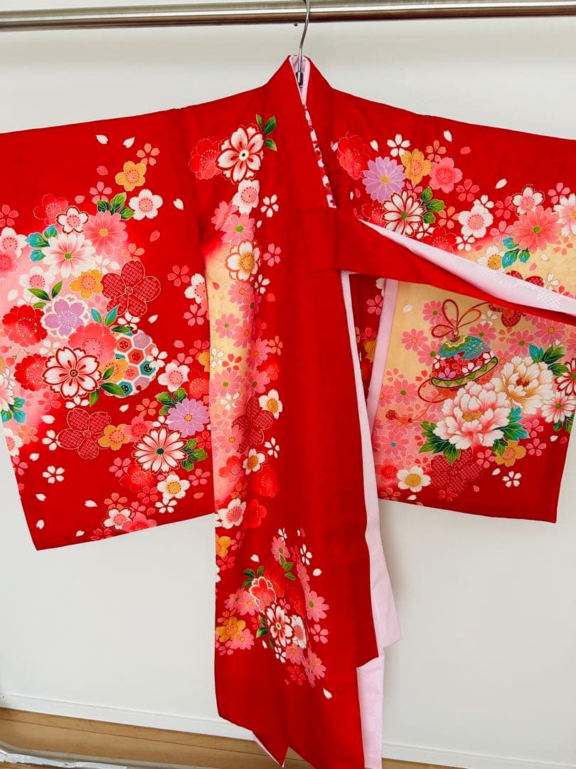 七五三 3歳 女の子 着物 被布 小物セット 美品