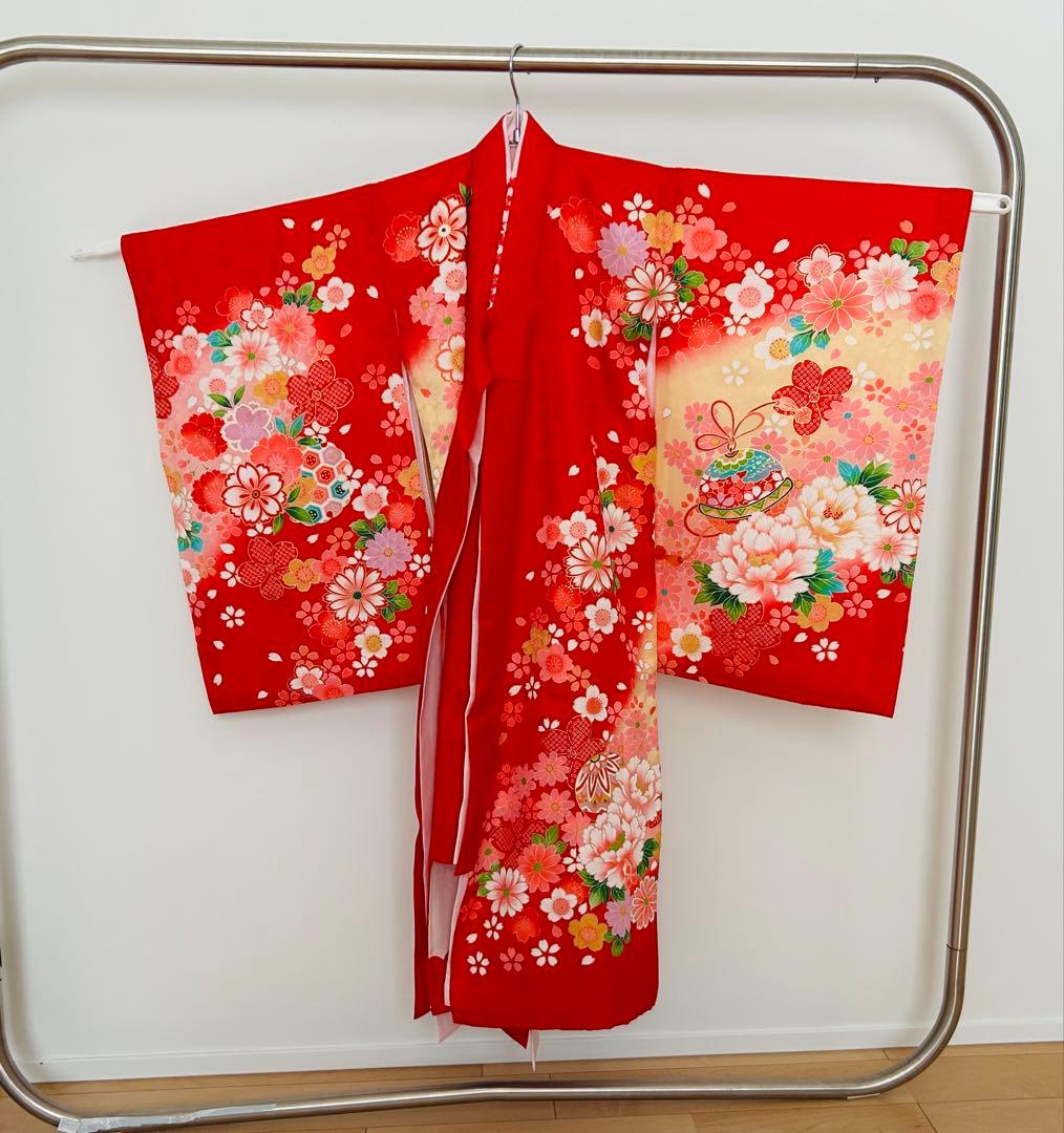 七五三 3歳 女の子 着物 被布 小物セット 美品