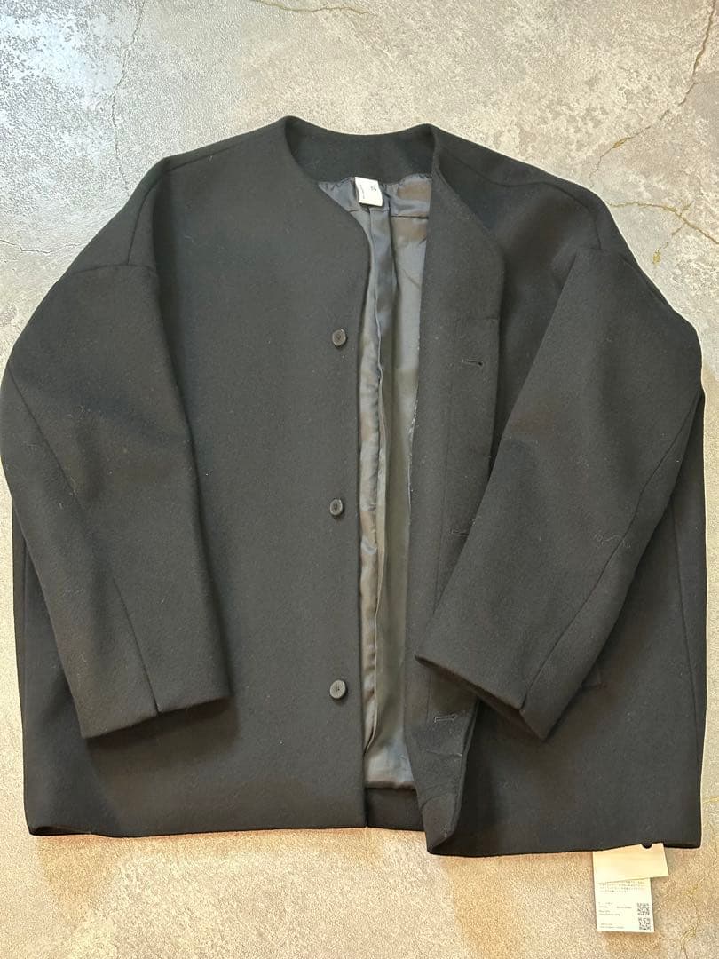 NO CONTROL AIR ノーカラージャケット　ウール　黒 Sサイズ