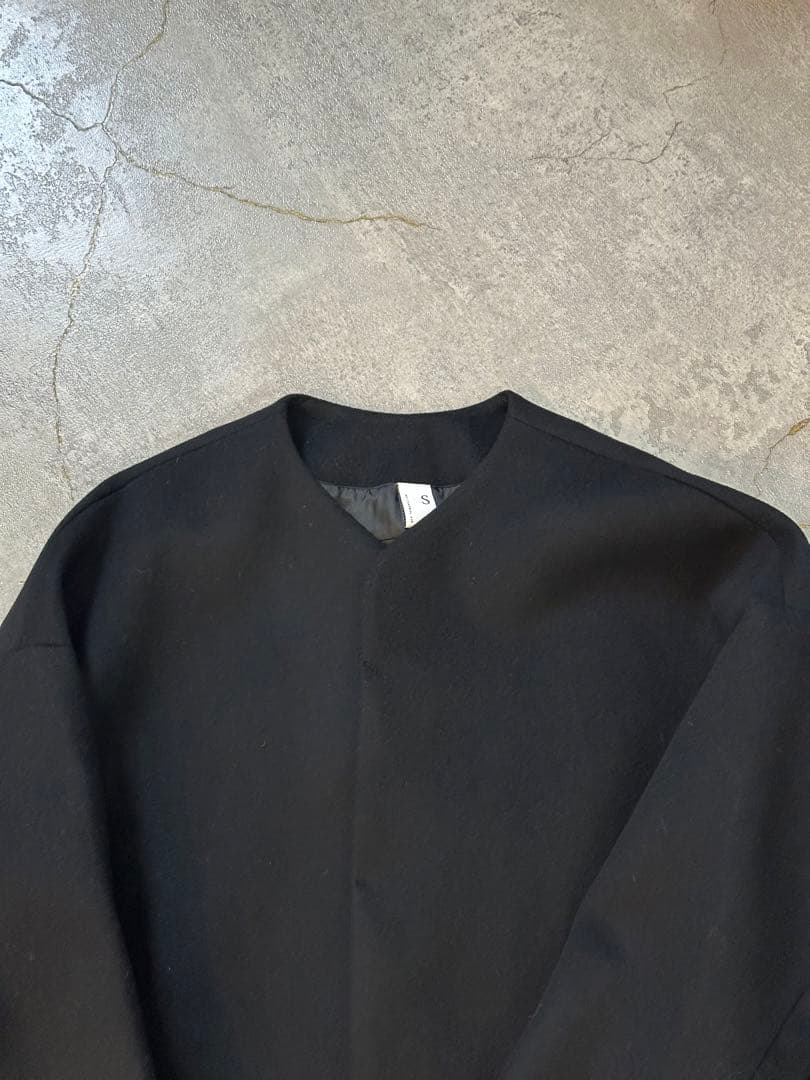 NO CONTROL AIR ノーカラージャケット　ウール　黒 Sサイズ