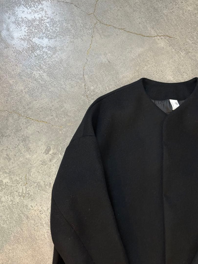 NO CONTROL AIR ノーカラージャケット　ウール　黒 Sサイズ