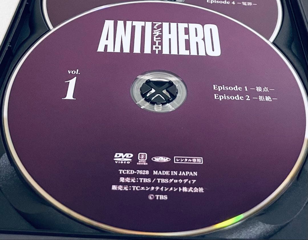 ANTI HERO アンチヒーロー　【全5巻】　DVD 全巻　長谷川博己