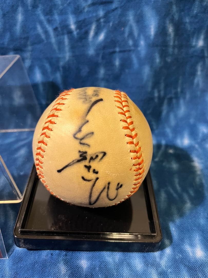 読売巨人　ジャイアンツ　長嶋茂雄　ミスター　直筆サインボール　サインカード