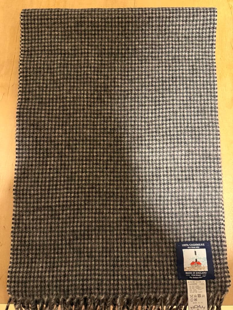 NOAH カシミヤ チェック マフラー
