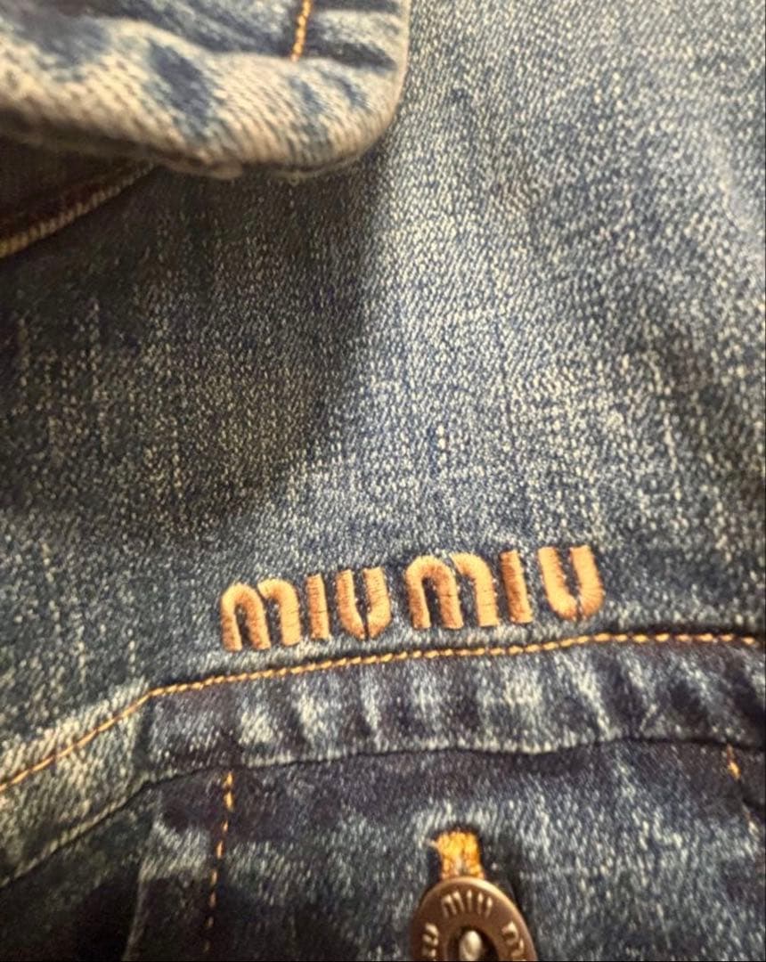 【新品・未使用】MIU MIU／ミュウミュウ　デニムジャケット　サイズ42