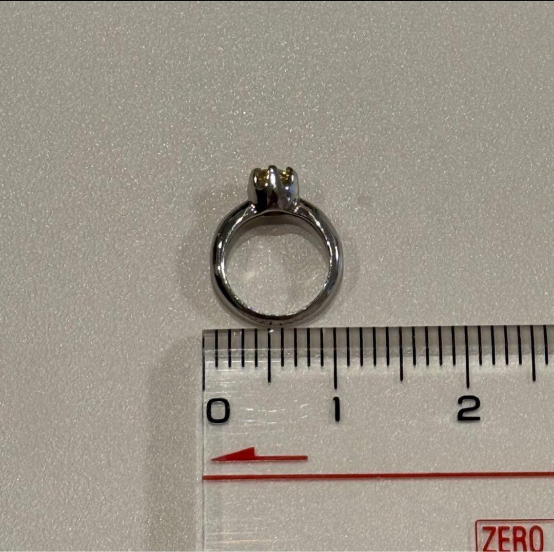 ジュエリーマキ　ベビーリングLovety11月誕生石シトリントパーズ　PT850