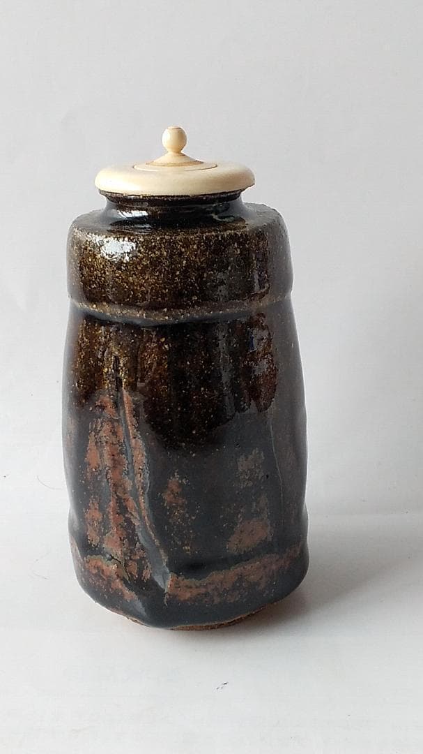 albus朝鮮唐津 茶入徳沢守俊仕覆駱駝文いちご手錦利休緞子茶道具共箱新品