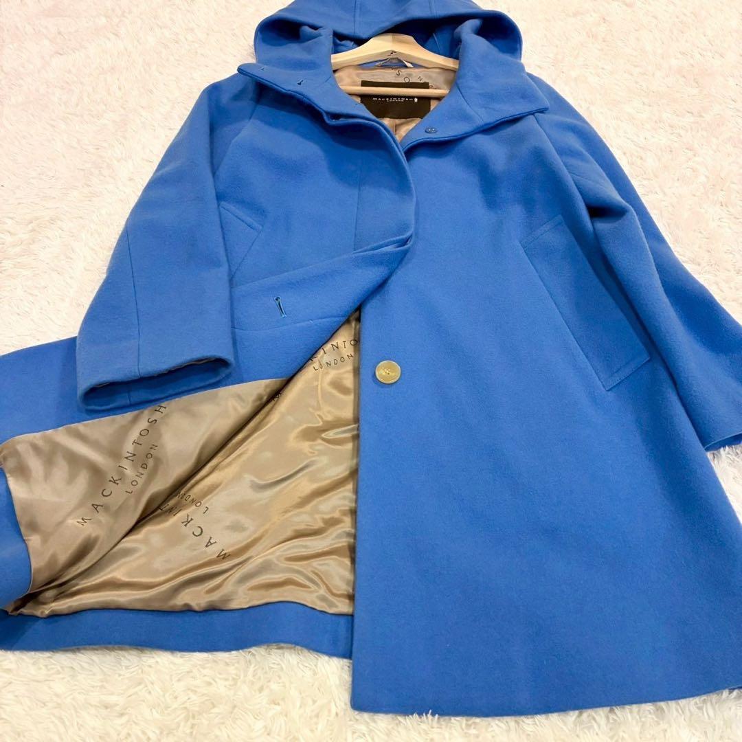 マッキントッシュ ロンドン ウールコート　長袖 美品 超希少 ブルー　青　36
